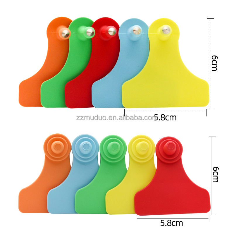 SizedisplayTPUanimaleartagscolorfulfarmcattleeartag