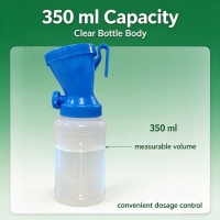 350mlcapacityteatdipcup,clearbottlebodyconvenientdosagecontrol