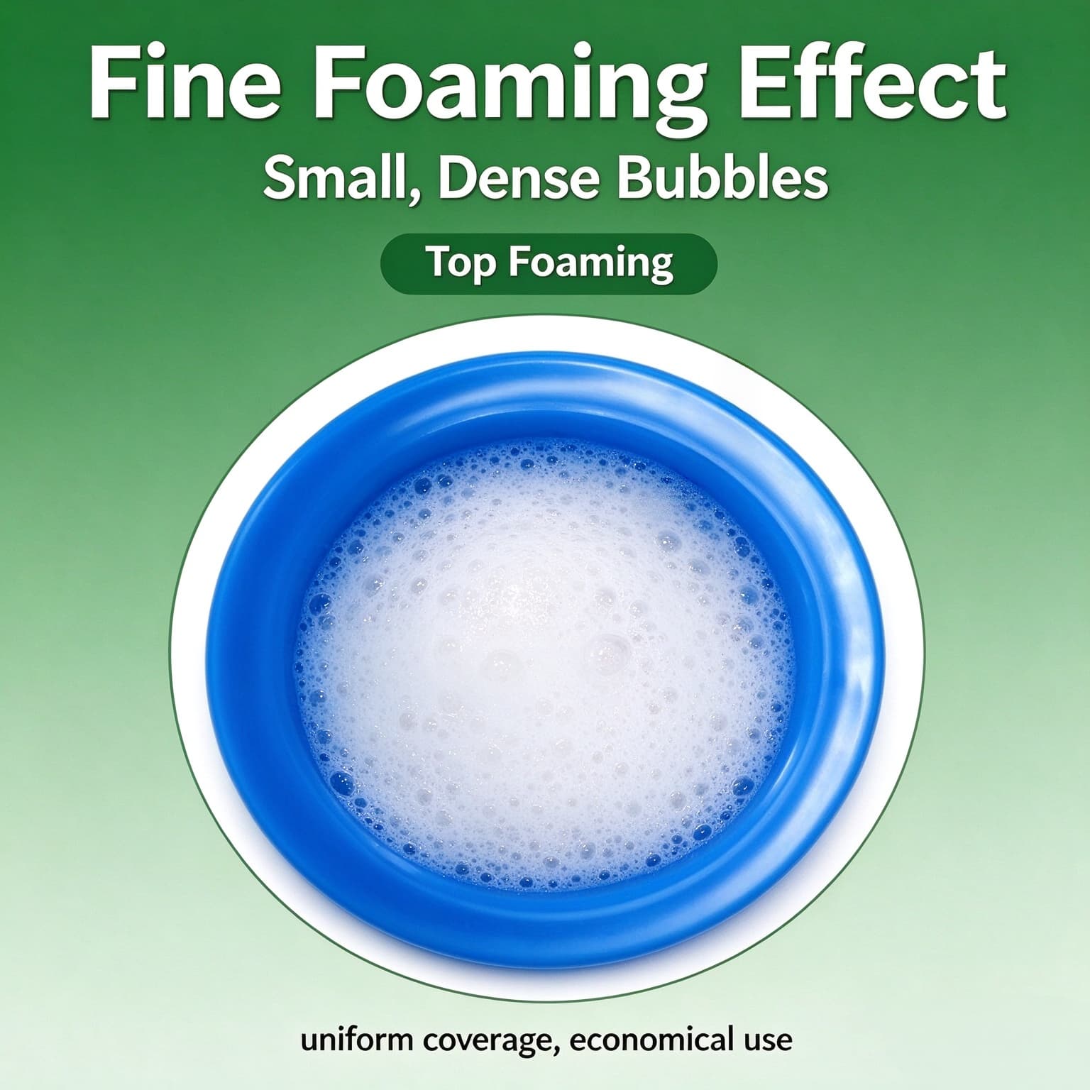 Finefoamingeffectteatdipcup,smalldensebubblesuniformcoverage