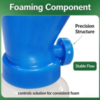 Foamingcomponentdetailofblueteatdipcup,stableflowconsistentfoam