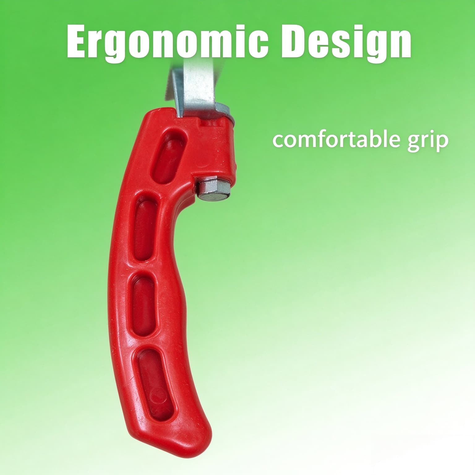 Ergonomicredplastichandleforlivestockhorsecattlegroomingcomb