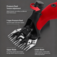 Bladestructurediagramofelectricsheepshear,adjustablebladetensionforwoolcutting
