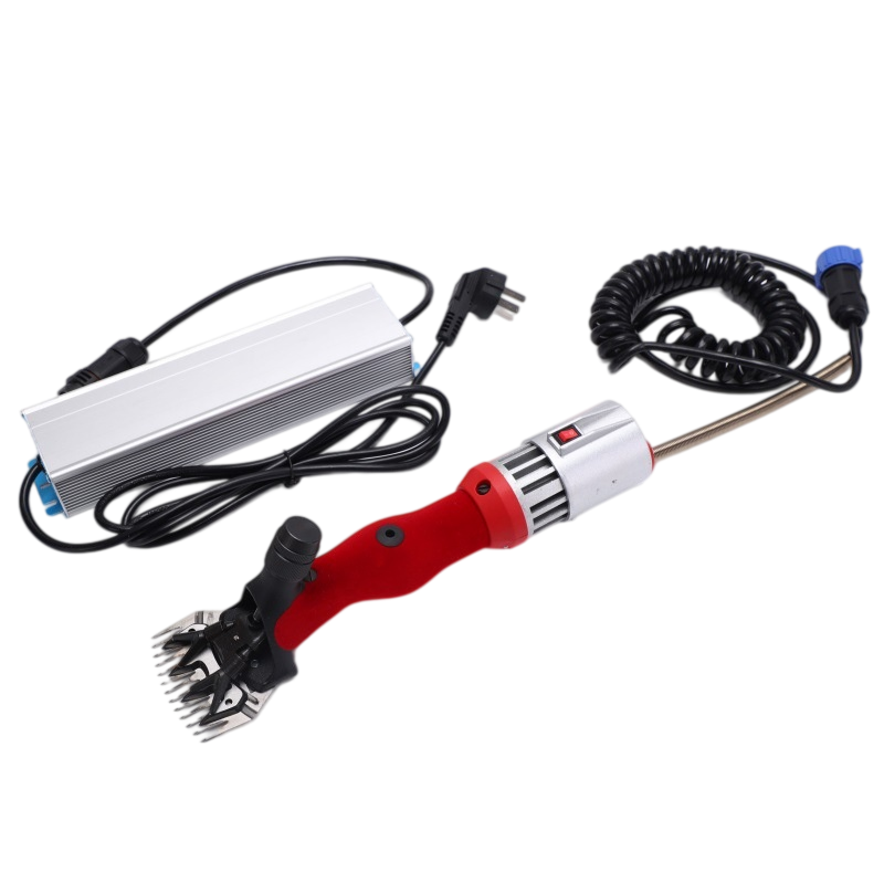 Redhandleelectricsheepshearscompletesetwithtransformerandspiralcable