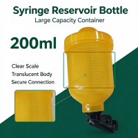 200mlsyringereservoirbottletranslucentwithclearscaleforcontinuousveterinaryinjector