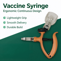 Ergonomiccontinuousvaccinesyringelightweightgripsmoothdeliverydurablebuild