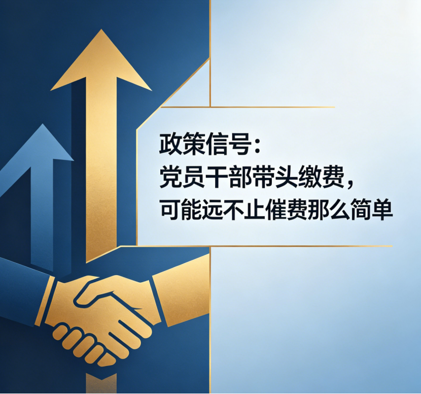 党员干部带头缴费的影响
