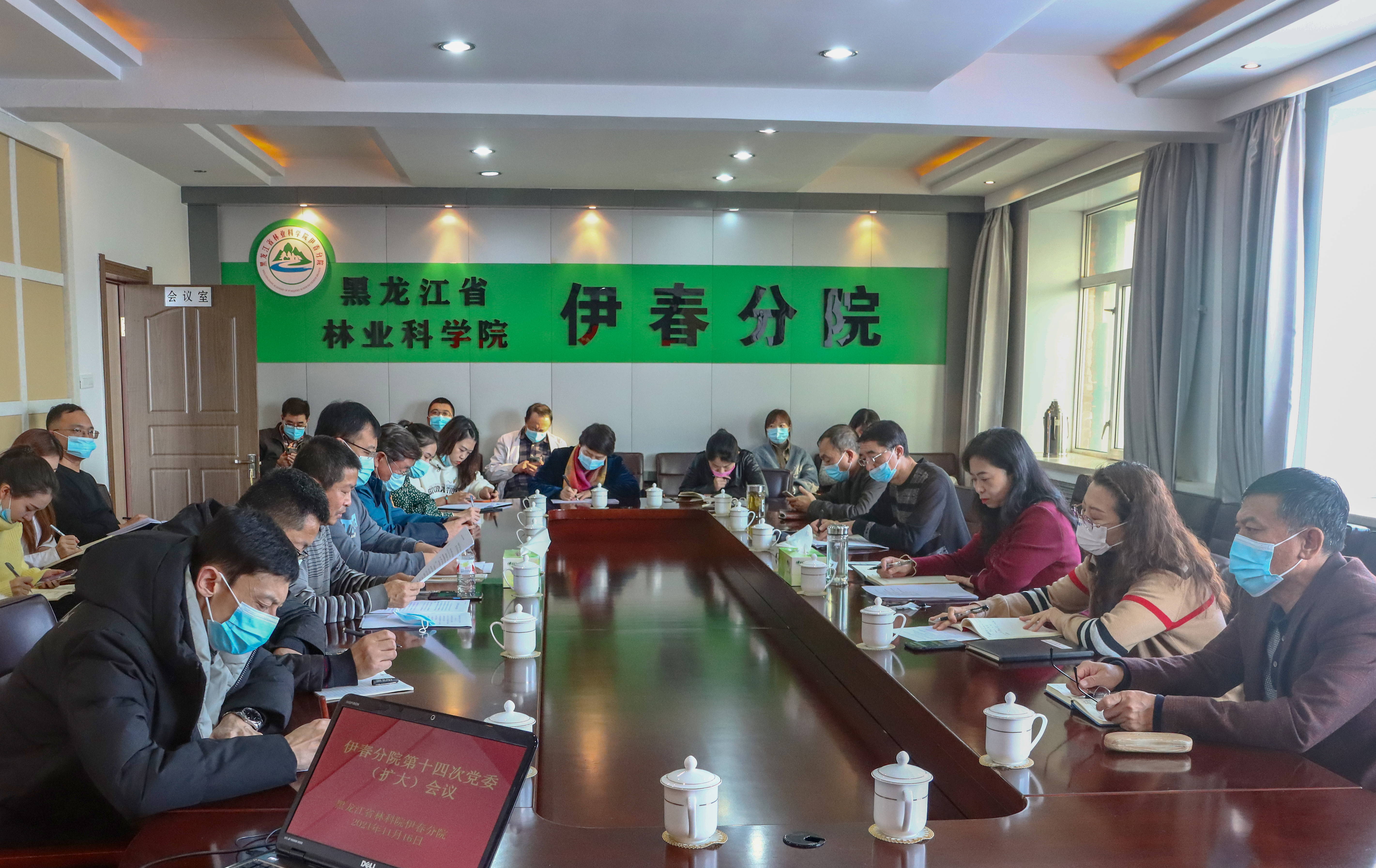 伊春分院召开党委（扩大）会议宣传贯彻十九届六中全会精神