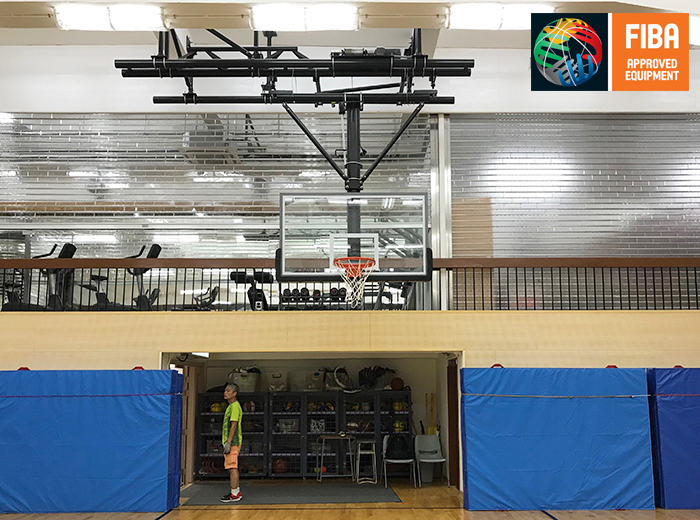 电动悬空式篮球架