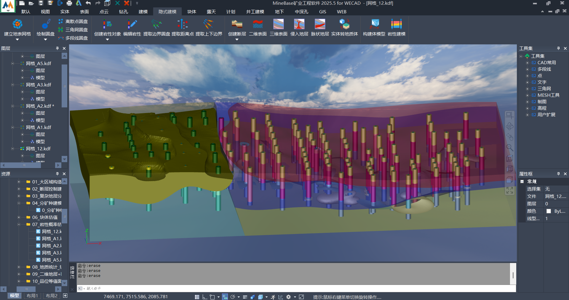 岩性概率估值与隐式建模