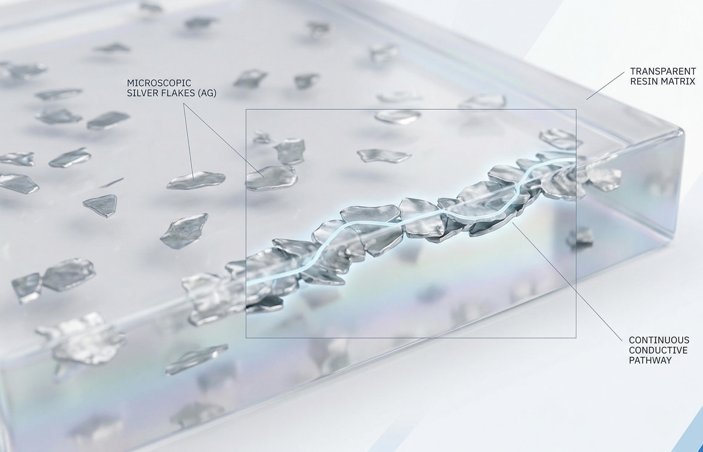 体积电阻率的分子级示意图