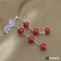 22特惠天然阿卡珊瑚耳饰