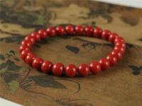 25天然红珊瑚手链