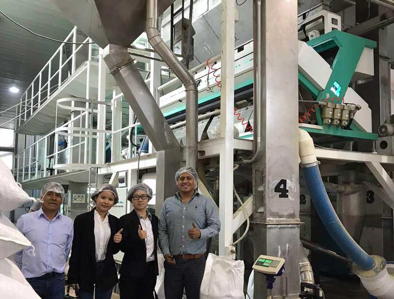 10通道选藜麦客户现场