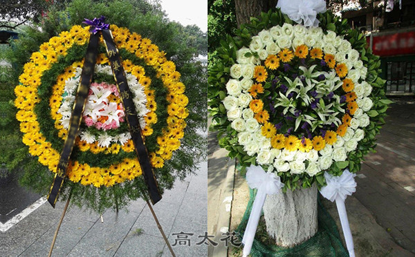 哀悼的花圈