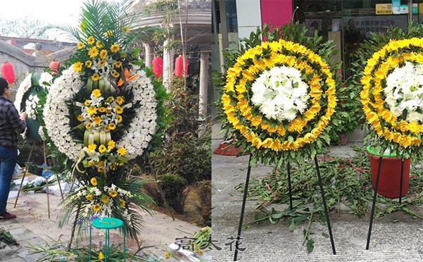 丧事花圈多少钱