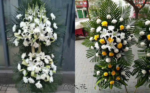纪念碑花篮