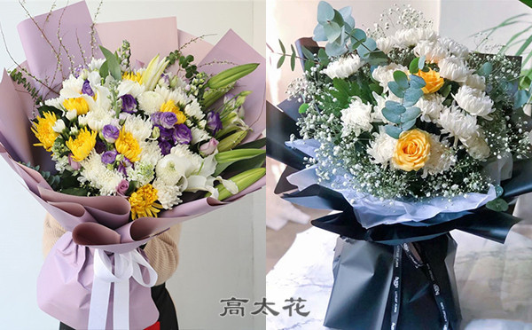 一般给死人送什么花