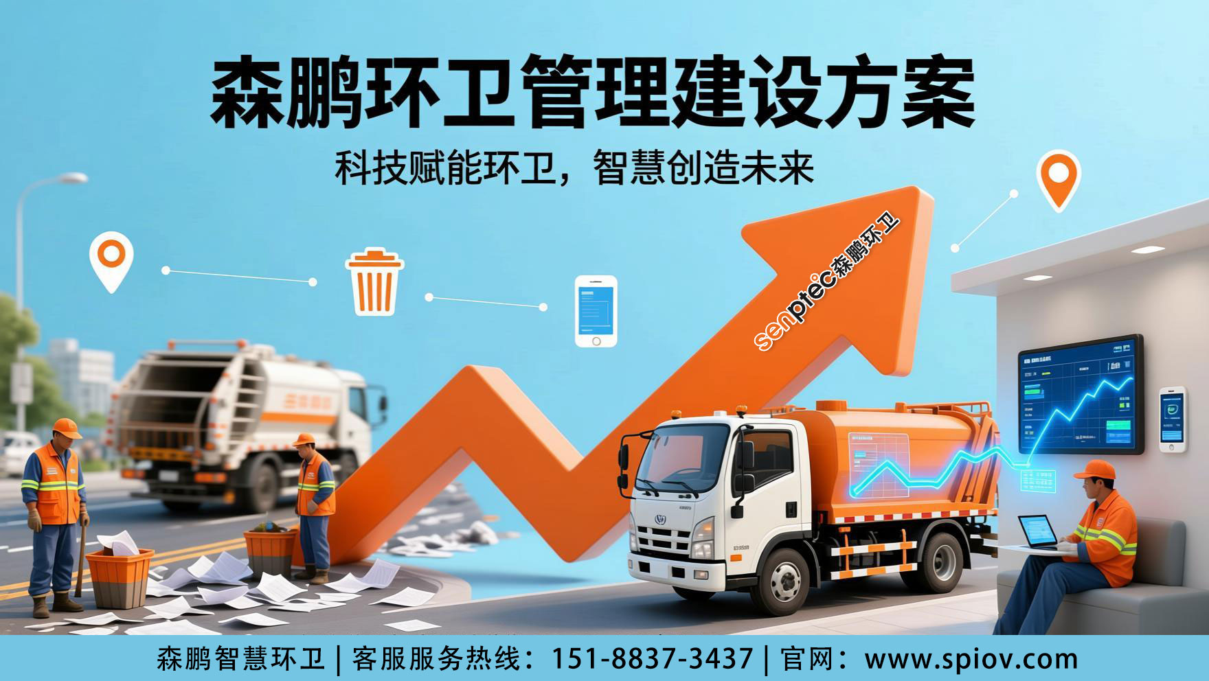 智能环卫信息化管理平台 替代传统的数字环卫