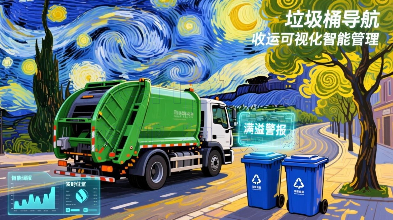 垃圾桶导航收运可视化智能管理 餐厨垃圾收运处理系统