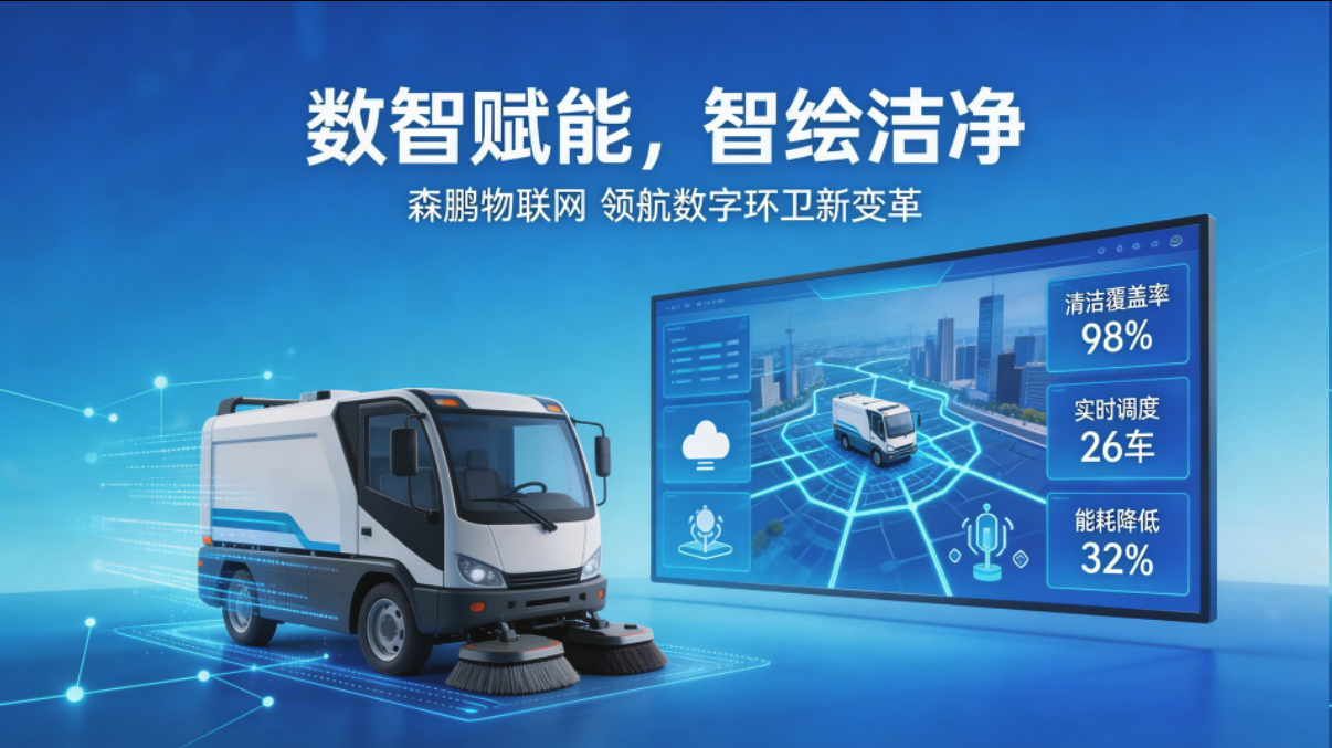 数智赋能，智绘洁净丨森鹏物联网领航数字环卫新变革