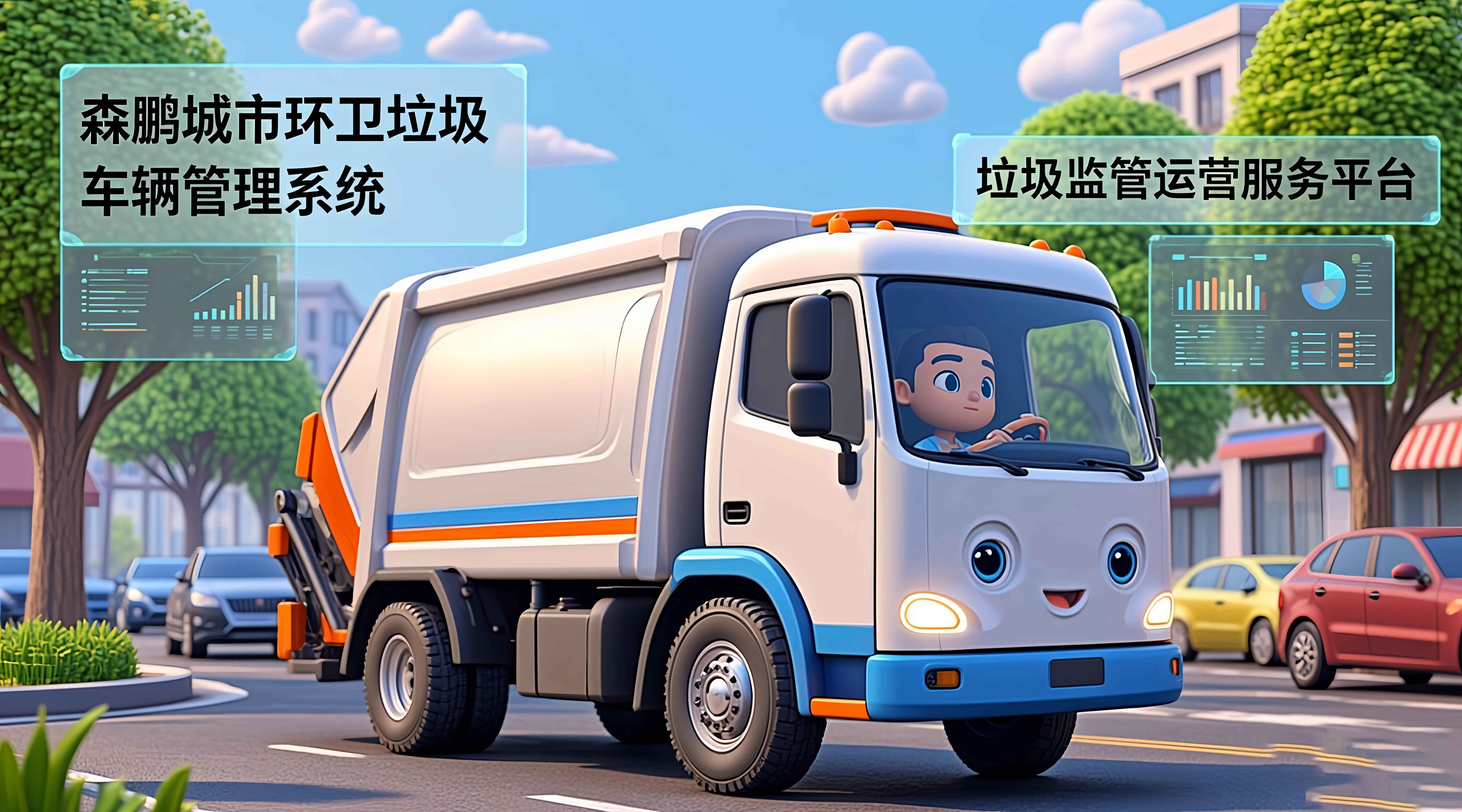 城市环卫垃圾车辆管理系统 垃圾监管运营服务平台