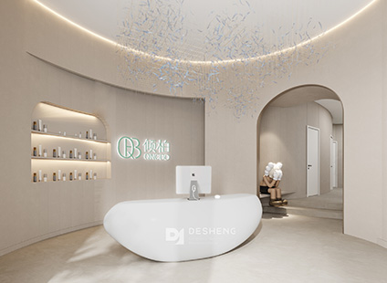 倾柏美容院装修效果图：