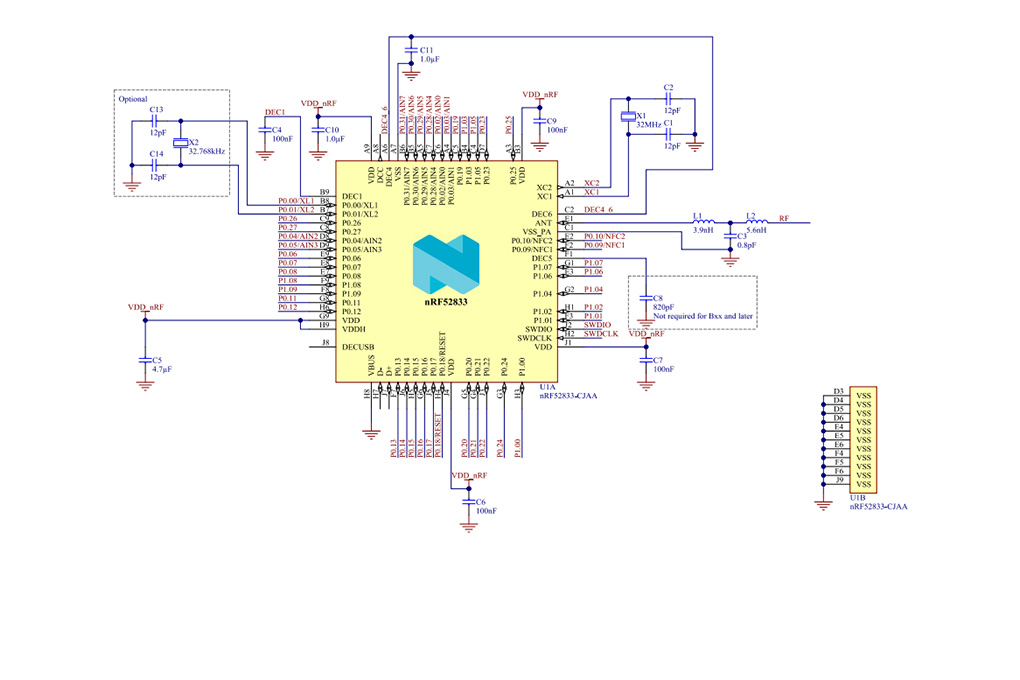 NRF52833-QDAA-R原理图