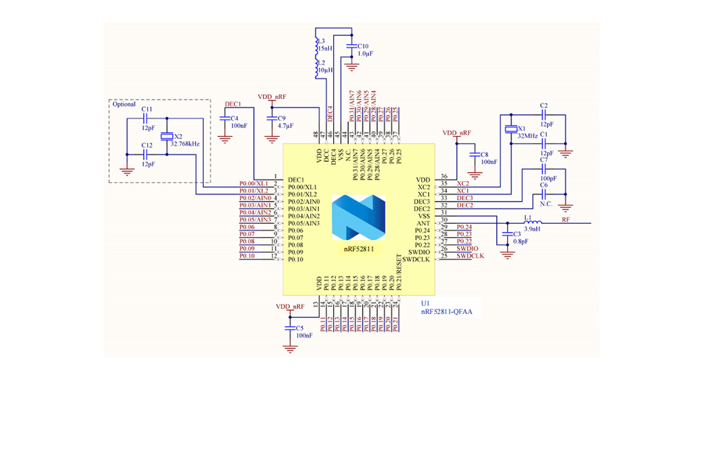 NRF52811-CAAA-R原理图