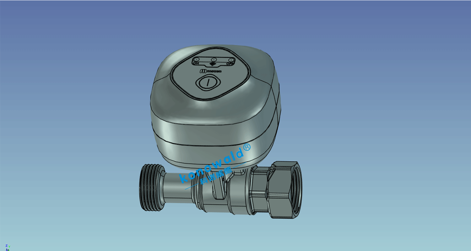 3供热分室-WIFI电动阀-3D