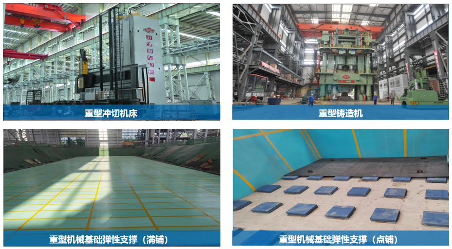 重型设备隔振器,设备隔振装置,设备减震装置,设备减震垫,大型设备减震器,车床减震垫,机床减振垫,Getzner减震垫,格士纳减振垫,聚氨酯减振垫,格士纳官网,减震垫板