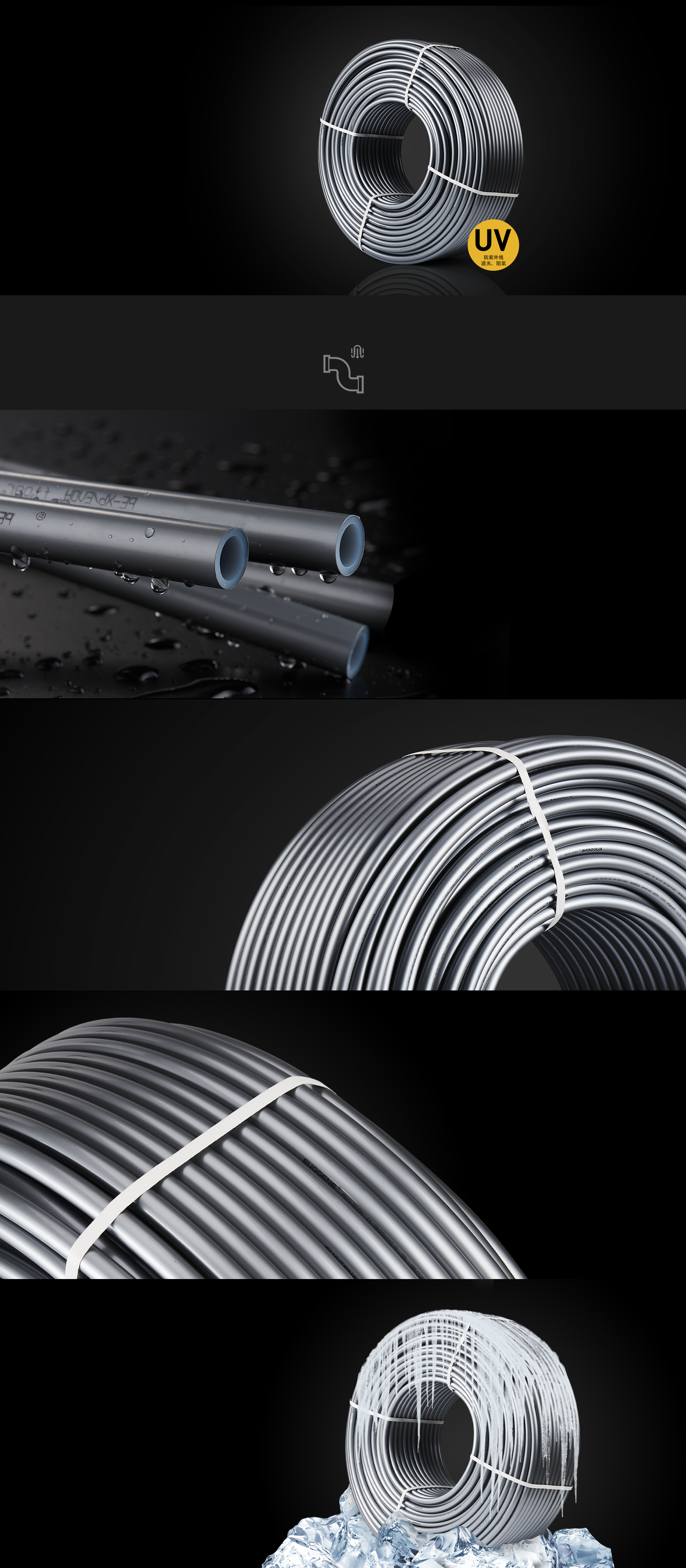 PE-XB阻氧地暖管-欧根管道