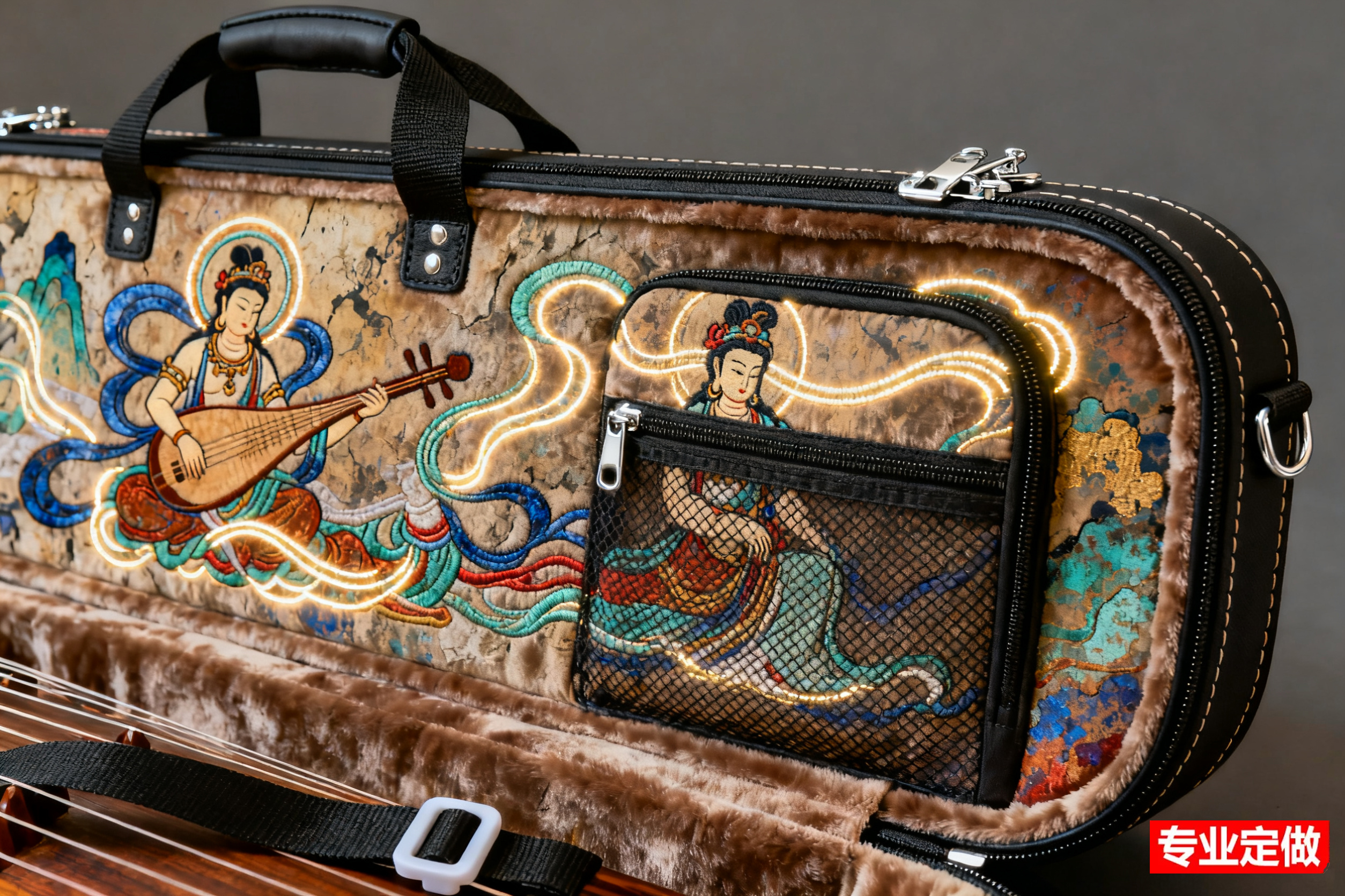 敦煌古筝包细节图-1副本