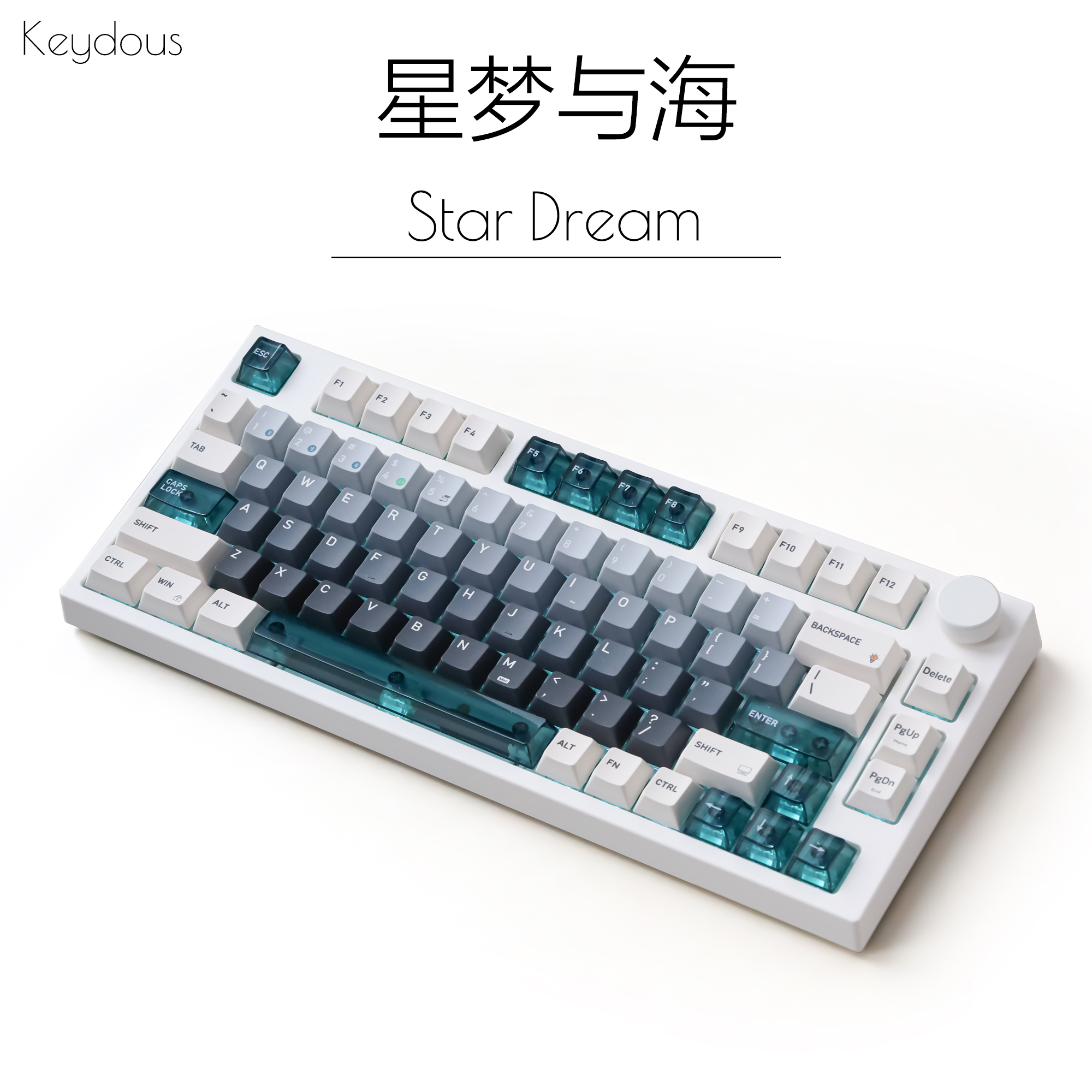 PR187 中国 文房具 白磁 水滴 NJ80-CP V3 磁轴键盘（HE Magnetic Keyboard）-珠海市千诺科技有限公司