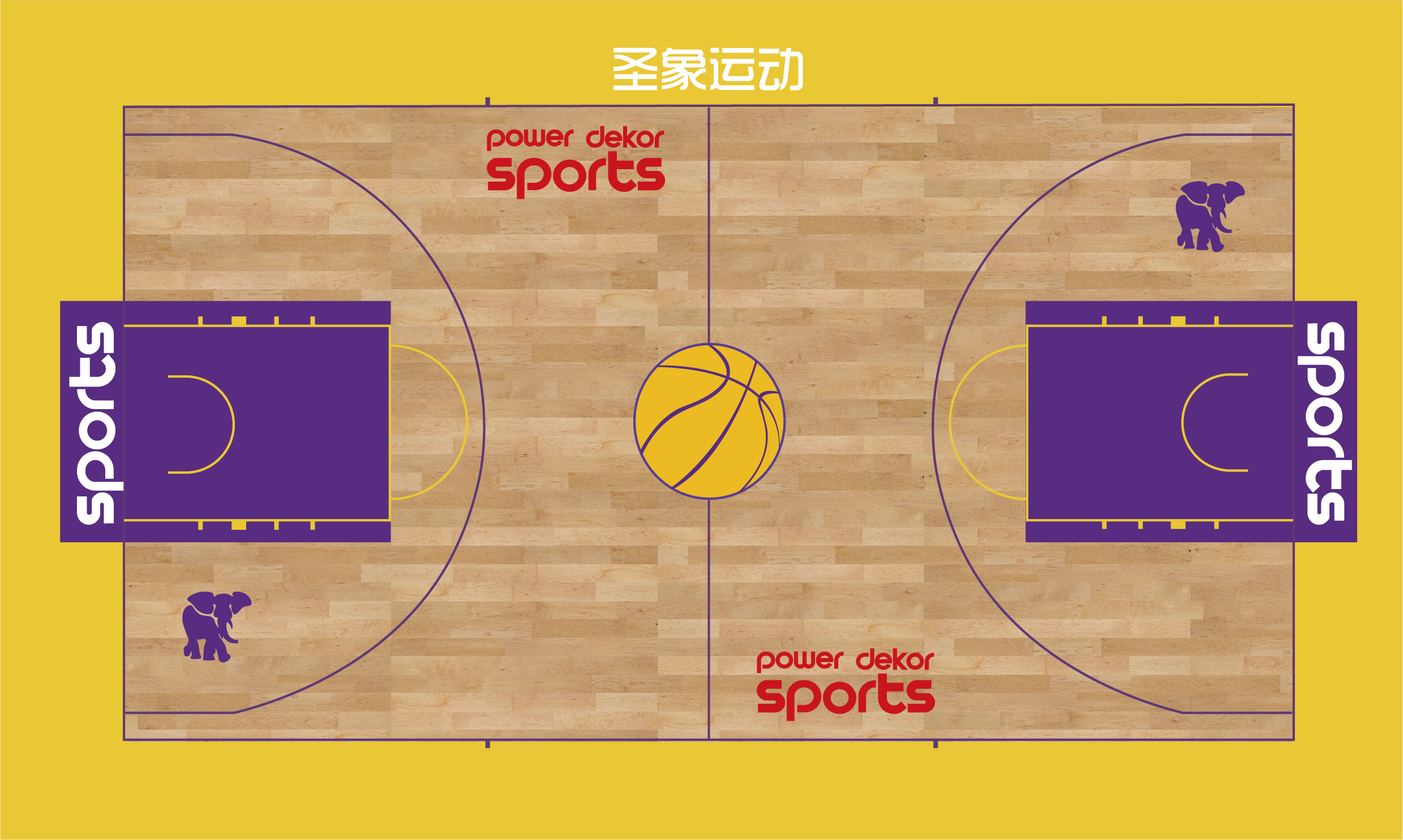 圣象运动艺数篮球实木地板方案设计图集-19