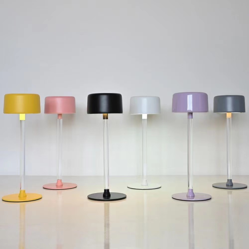 3000KLEDtablelamp,portableandrechargeablewithlithiumbatteryanddoubleemission.Touchbuttontoturnon,4000kadjustluminousfluxandcolourtemperature. 