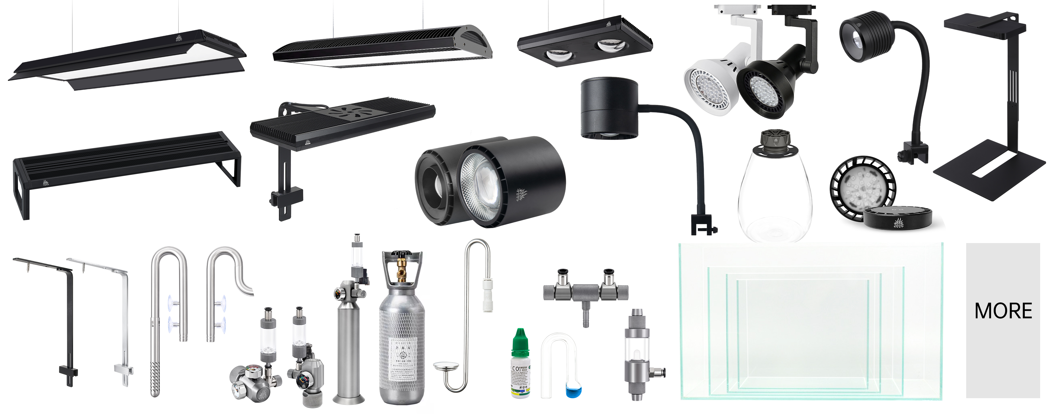 WEEKAQUA T Series T140 Pro RGB+UVa spectrum water grass down light