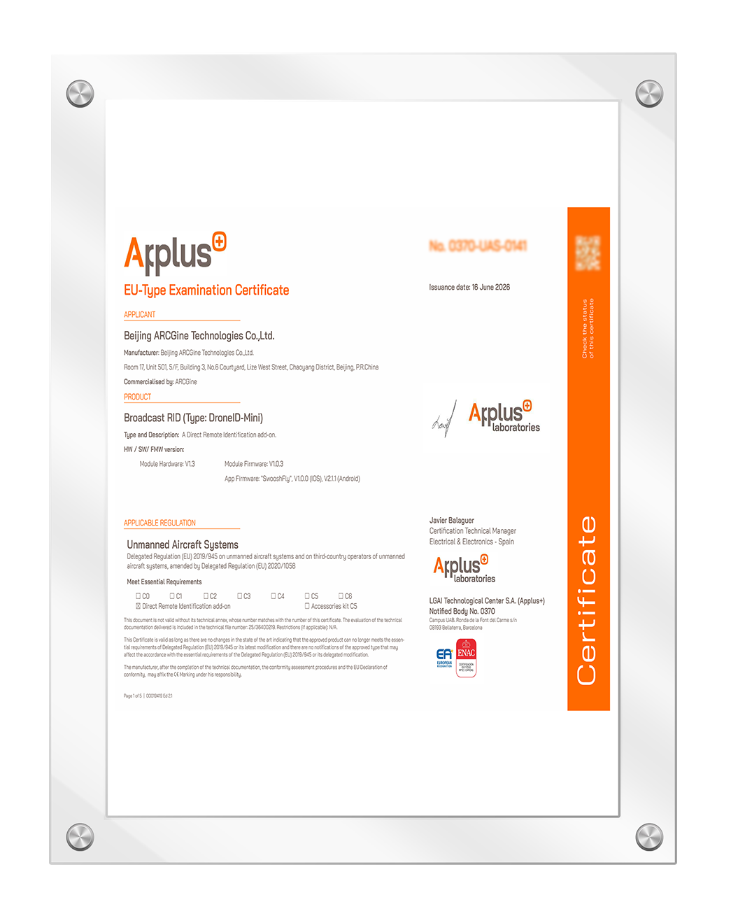 DroneID-Mini-428276-Certificate