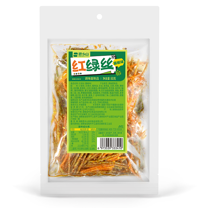 红绿丝60g藤椒味