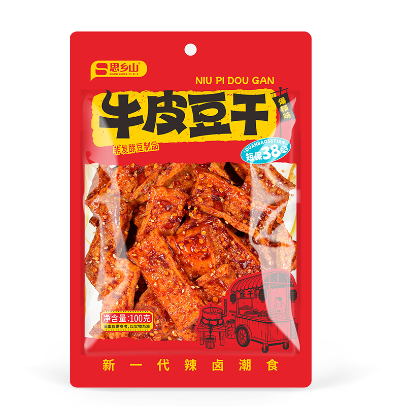 牛皮豆干爆辣味100g