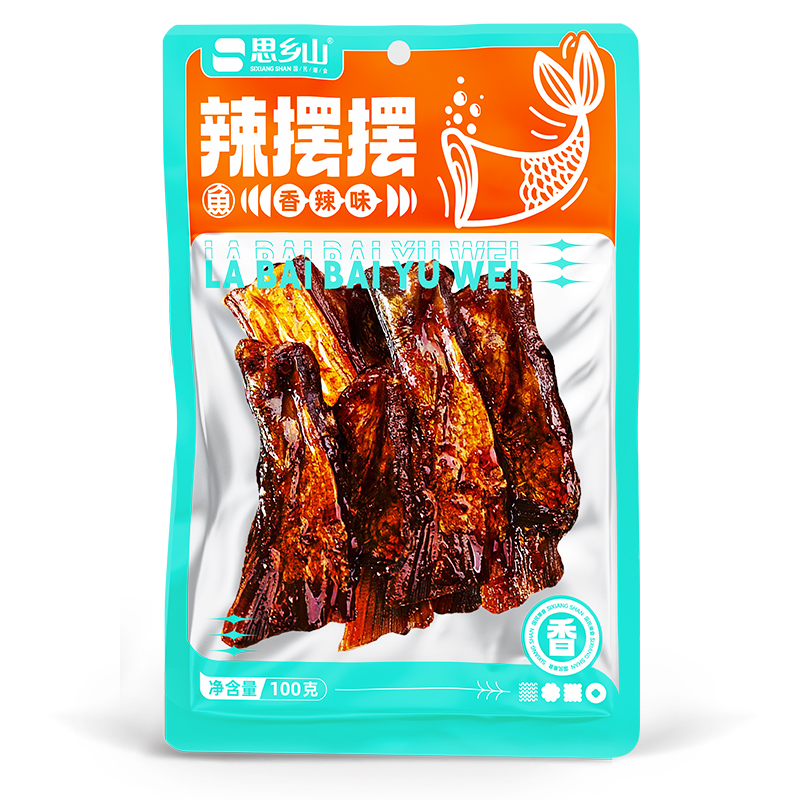 辣摆摆鱼尾香辣味100g