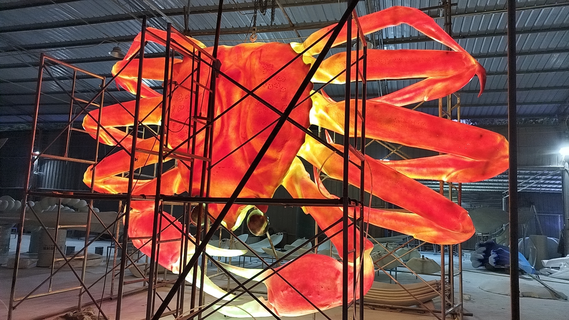 玻璃钢发光雕塑