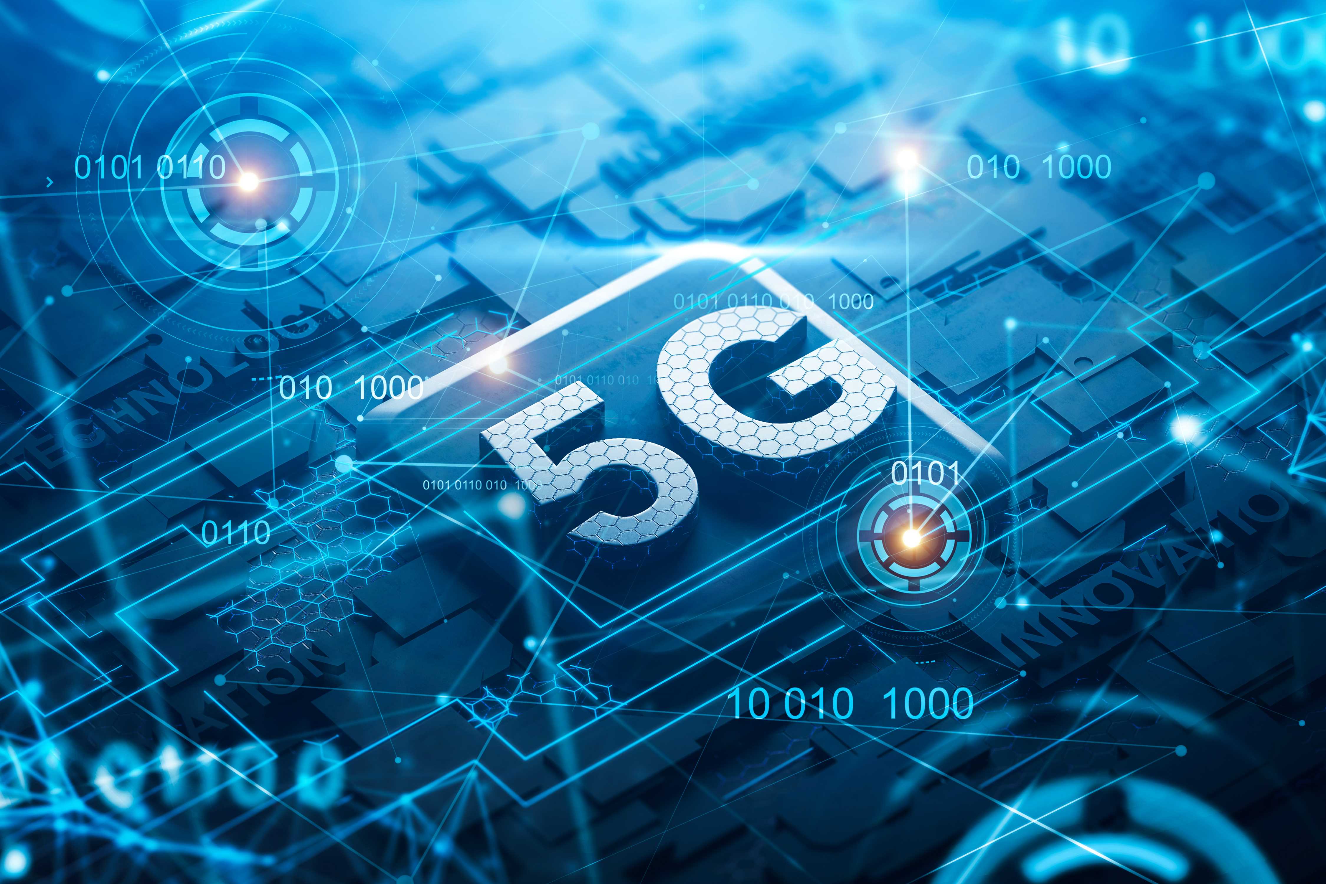觅知网_5g电信电路板字蓝色接口_1594300