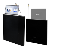 无纸化系列-官网-全铝超薄升降一体机单显带话筒