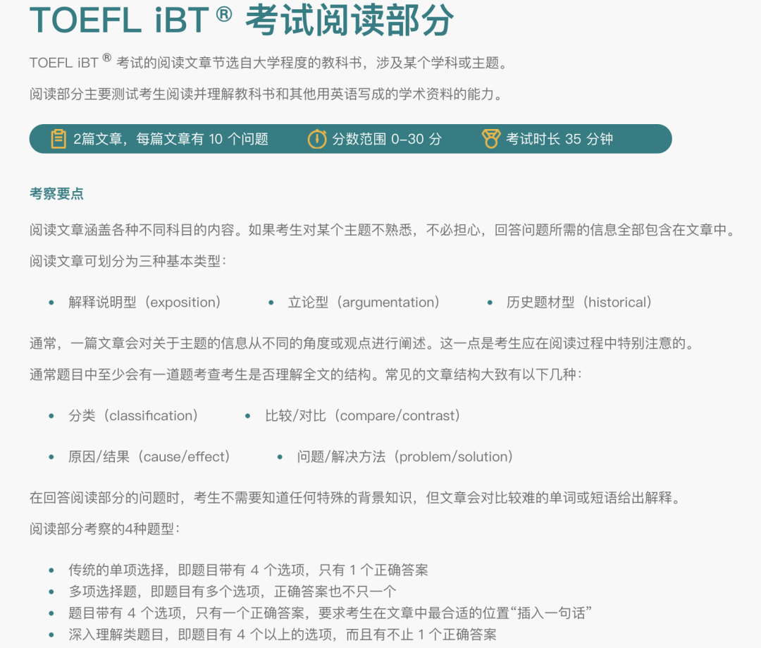 托福考试介绍