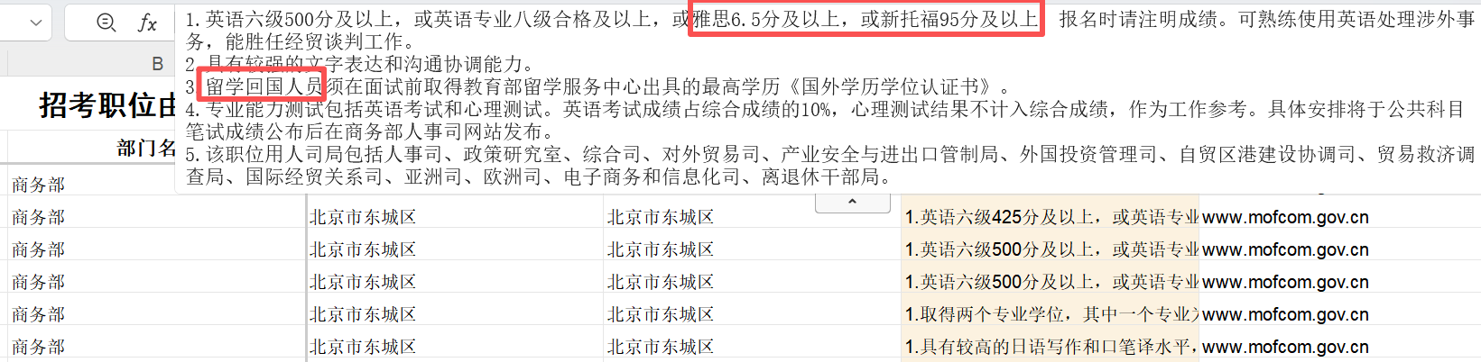 留学生考公有哪些优势