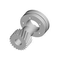 斜齿齿轮键槽式a-