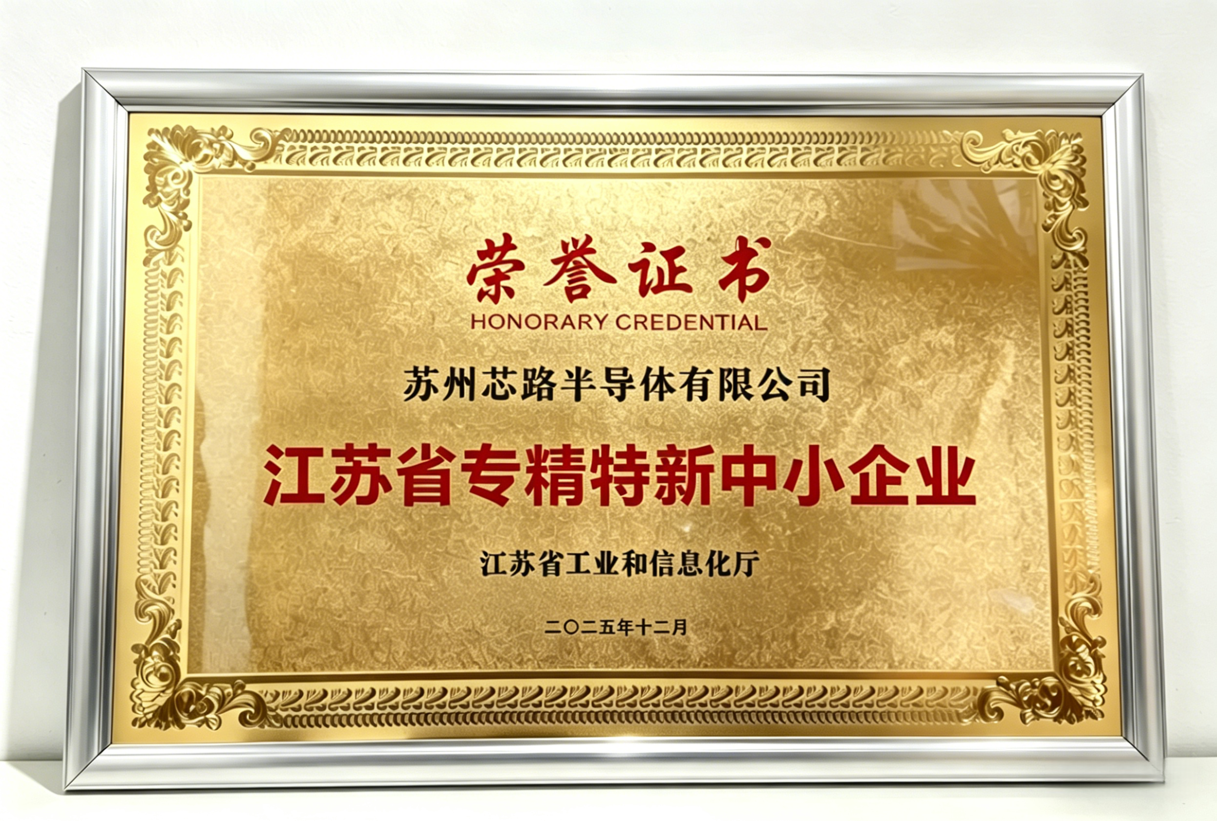 Jiangsu Province Specialized Special New Small and Medium Enterprises