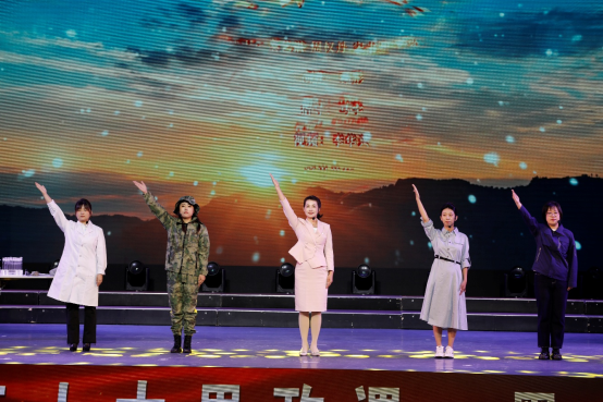省地勘二院参演场景（照片由黑龙江省工会提供）