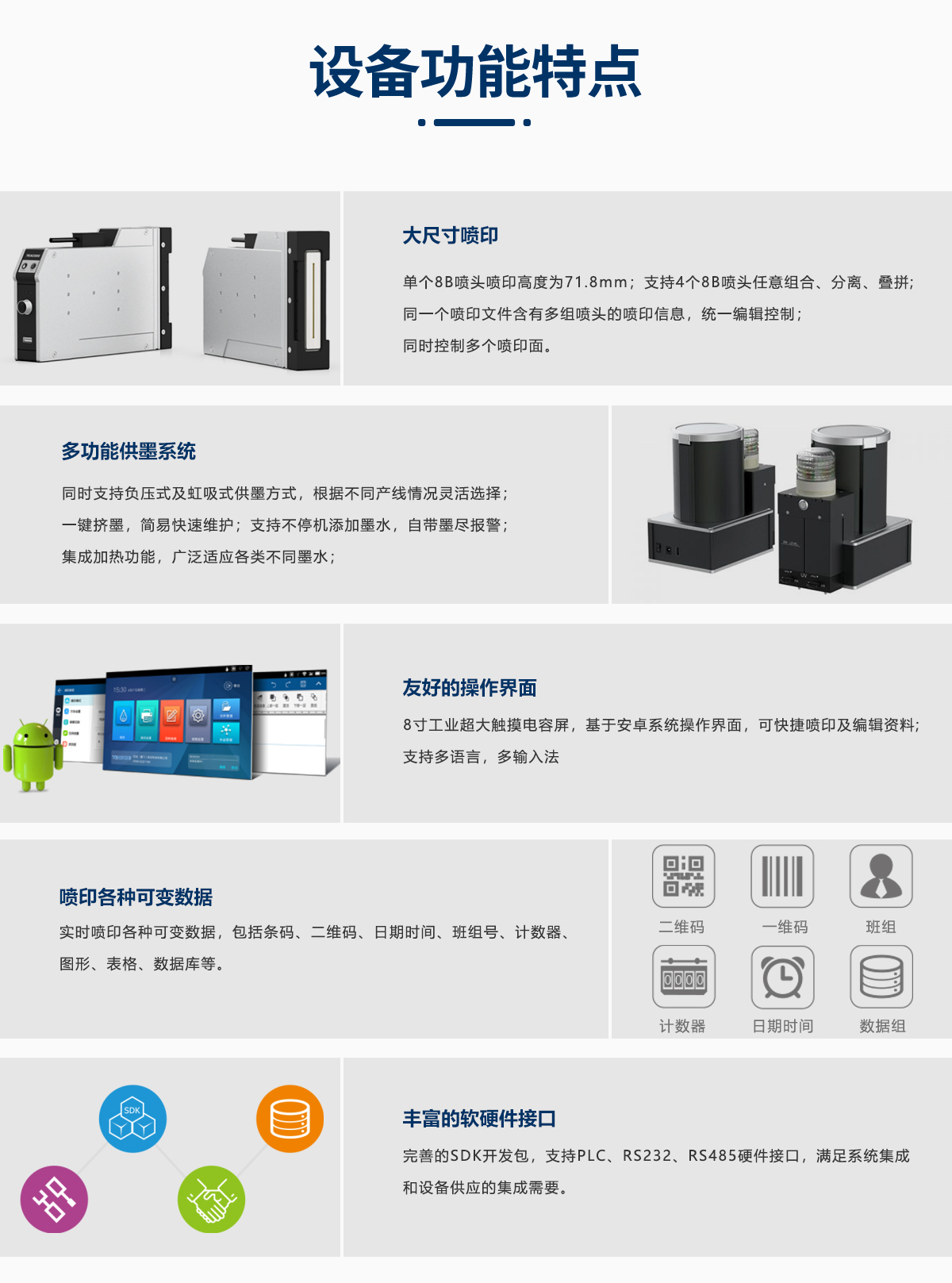 UV 喷码机高速喷印特点