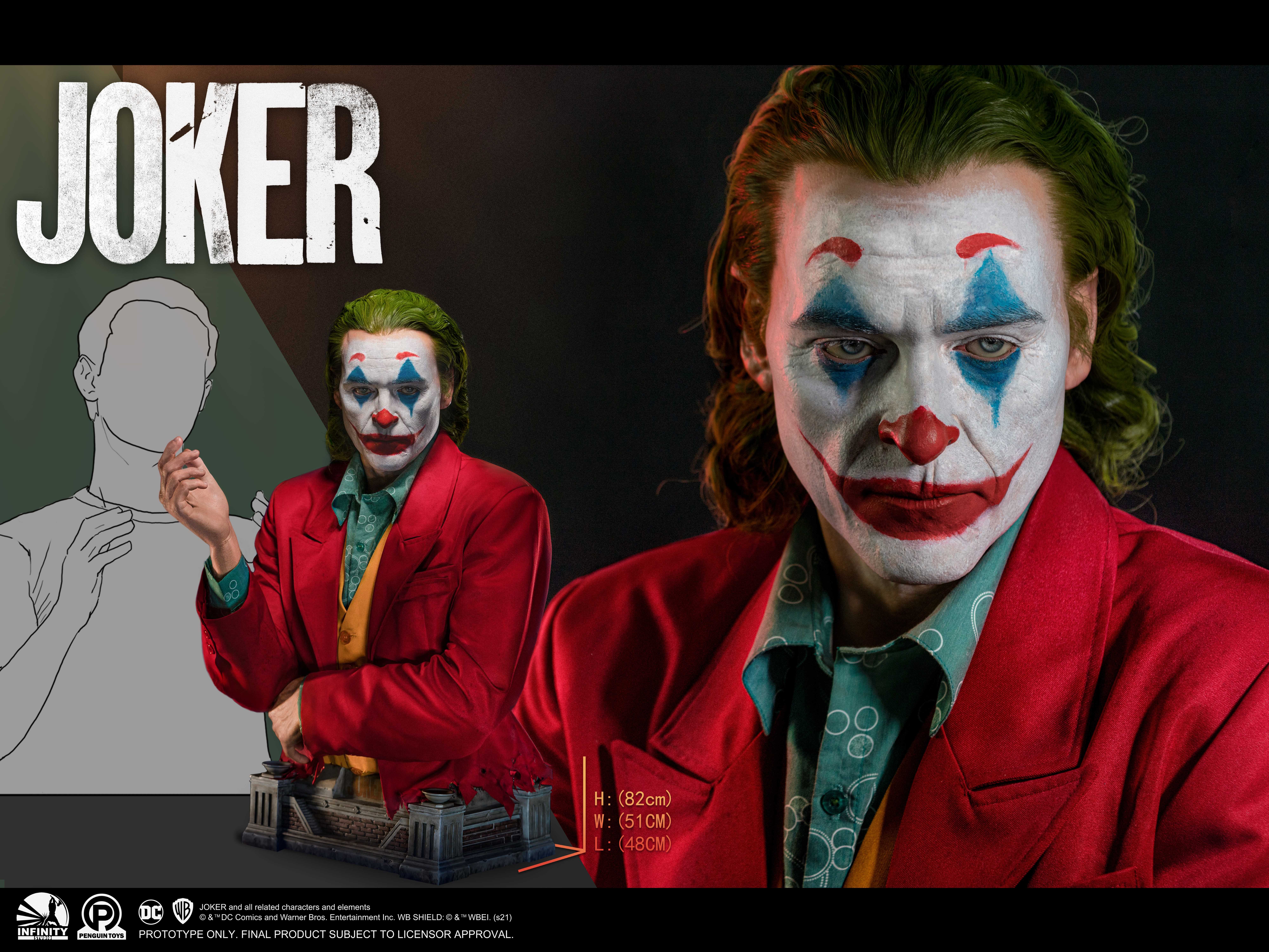 《小丑》小丑半身像-尺寸